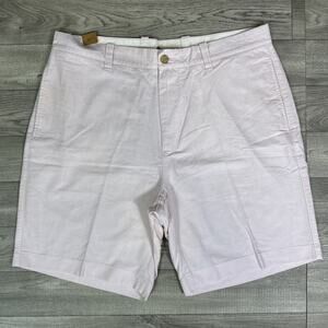 J. Crew Factory Flat Front Gramercy Chino Shorts Light Pink sz 36